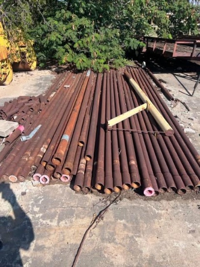 2 7/8" pipe with 40 +- pieces all are round 30' +- long. All one money. Sold as is buyer must