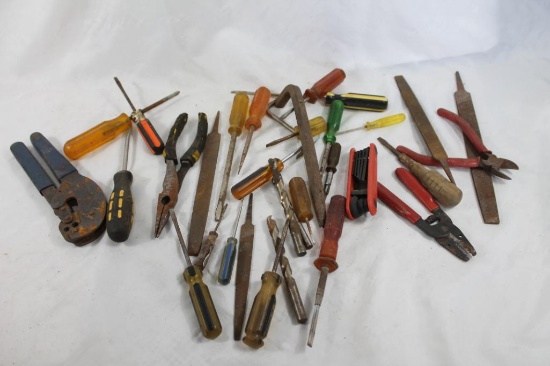 Box of miscellaneous tools