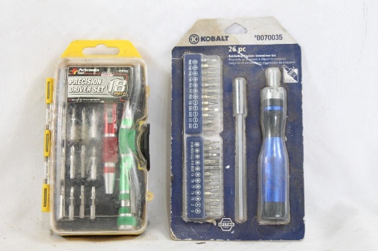 Two small precision screwdriver sets