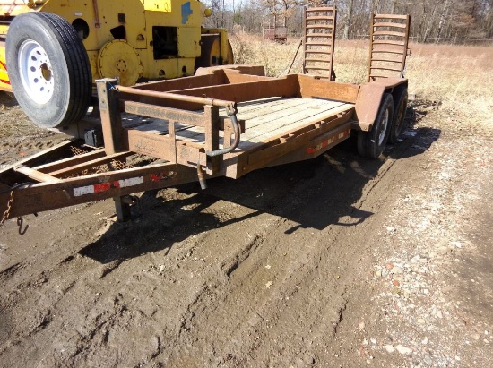 16ft Tandem axel equipment trailer