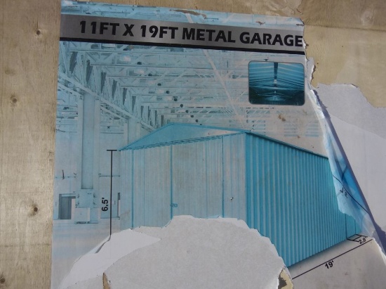 New 11'x19' metal garage