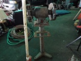 large bench grinder on stand