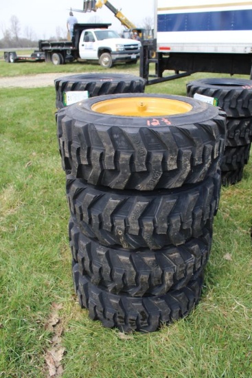 NEW 10x16.5 Skid loader tires and wheels