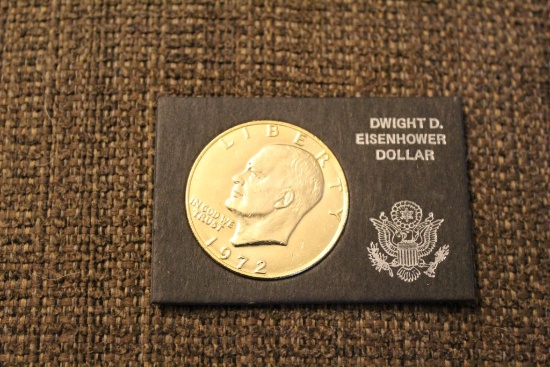 1972 Dwight D. Eisenhower 1 oz silver dollar coin
