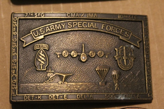 US army special forces airborne buckle