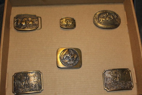 Solid Brass Horse Buckle Lot