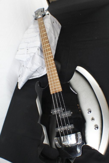 Cort Bass Guitar Autographed by Gene Simmons