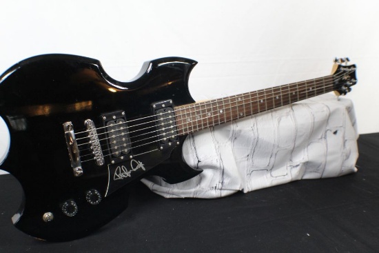 Autographed Paul Stanley Washburn Guitar