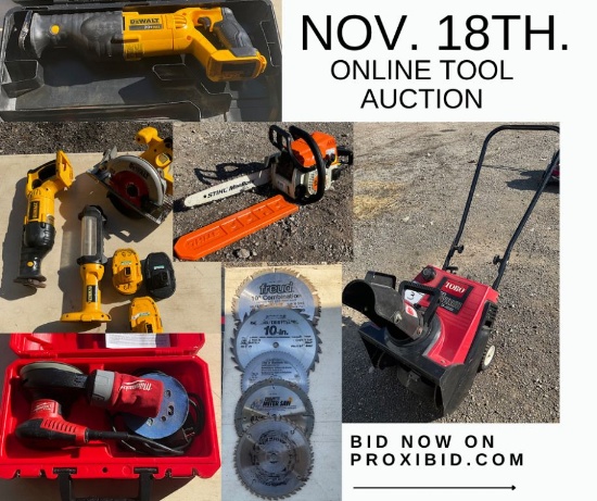 Online Only tool auction