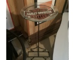 HARLEY DAVIDSON BIRD BATH AND STAND