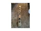 WOOD WELCOME SIGN