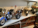 4 PIECE SET OF POLICE MOTORCYCLES