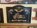 HARLEY DAVIDSON WOODEN WALL ART