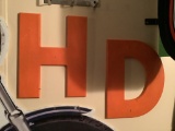 WOODEN LETTERS “H” AND “D” AND WOODEN SIGN