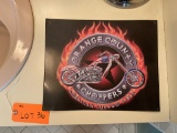 ORANGE COUNTY CHOPPERS TIN SIGN
