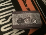 HARLEY DAVIDSON COLLECTORS TIN WITH PLAYING CARDS