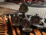 HARLEY DAVIDSON POCKET WATCHES AND HOLDER