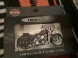 HARLEY DAVIDSON COLLECTORS TIN AND PLAYING CARDS