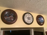 HARLEY DAVIDSON CLOCK AND PICTURES