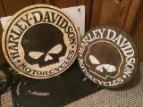 HARLEY DAVIDSON WOODEN DECORATIONS