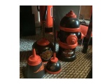 HARLEY DAVIDSON OIL CANS AND HYDRANT