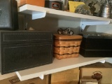 HARLEY DAVIDSON JEWELRY BOX AND WOODEN BOXES