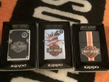 HARLEY DAVIDSON ZIPPO LIGHTERS