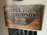 HARLEY DAVIDSON LARGE WOODEN WALL ART