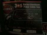3 IN 1 HARLEY DAVIDSON POKER TABLE TOP