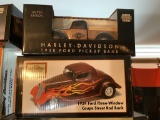 HARLEY DAVIDSON DIECAST CARS IN THE BOX