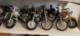 5 HARLEY DAVIDSON MOTORCYCLE TOYS