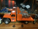 HARLEY DAVIDSON FLAT BED TRUCK WITH 2 CARD HOLDERS