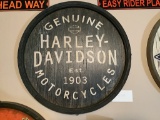 HARLEY DAVIDSON LARGE ROUND WALL ART
