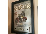 HARLEY DAVIDSON “THE BIKER IS OUT RIDING” WALL ART