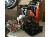HARLEY DAVIDSON TRAILER HITCH COVERS AND STEERING WHEEL COVER