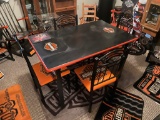 HARLEY DAVIDSON TABLE AND CHAIRS