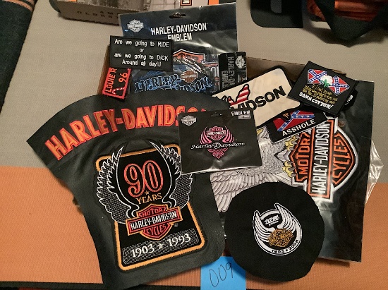 HARLEY DAVIDSON ASSORTED PATCHES