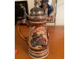 1991 HAND PAINTED LIMITED EDITION HARLEY DAVIDSON STEIN