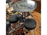 HARLEY DAVIDSON HIGH TOP BAR TABLE