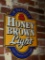 HONEY BROWN LIGHT TIN SIGN