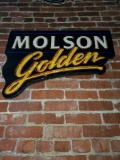 MOLSON GOLDEN TIN SIGN