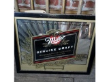 MILLER GENUINE DRAFT BAR MIRROR