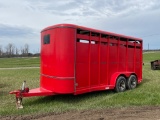 MORITZ 16’ 3 HORSE SLANT TRAILER