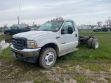 2002 FORD F450 CAB AND CHASSIS
