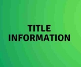 TITLE INFORMATION