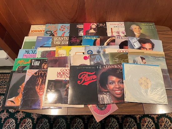 STACK OF 35 RECORDS