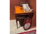 END TABLE, RECIPIE BOOKS,MIRROR, LAUNDRY CART