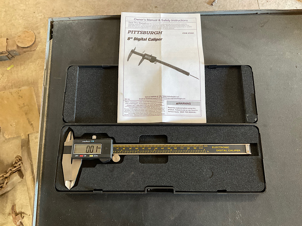 Pittsburgh digital caliper outlet