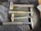 LOT OF 4 HAMMERS