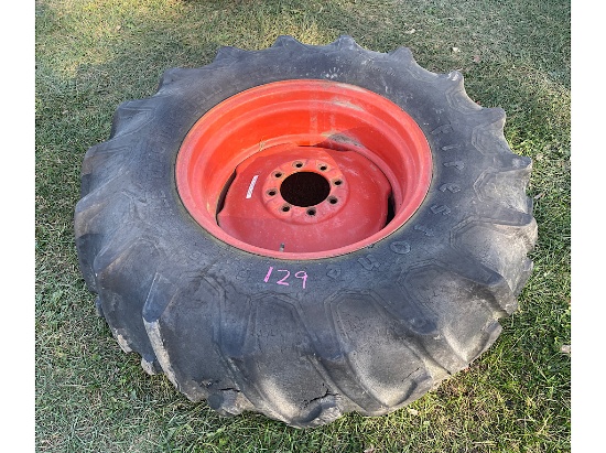 16.9-26 TRACTOR RIM AND TIRE